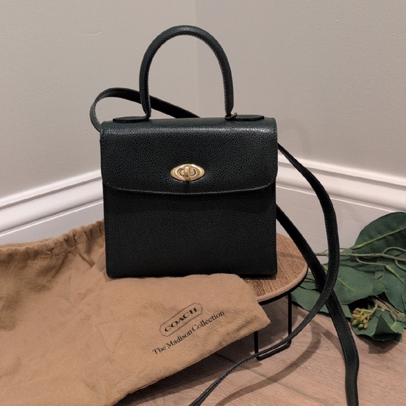 Vintage Coach Madison Gracie Bag (Style No. 4413) Dark Green